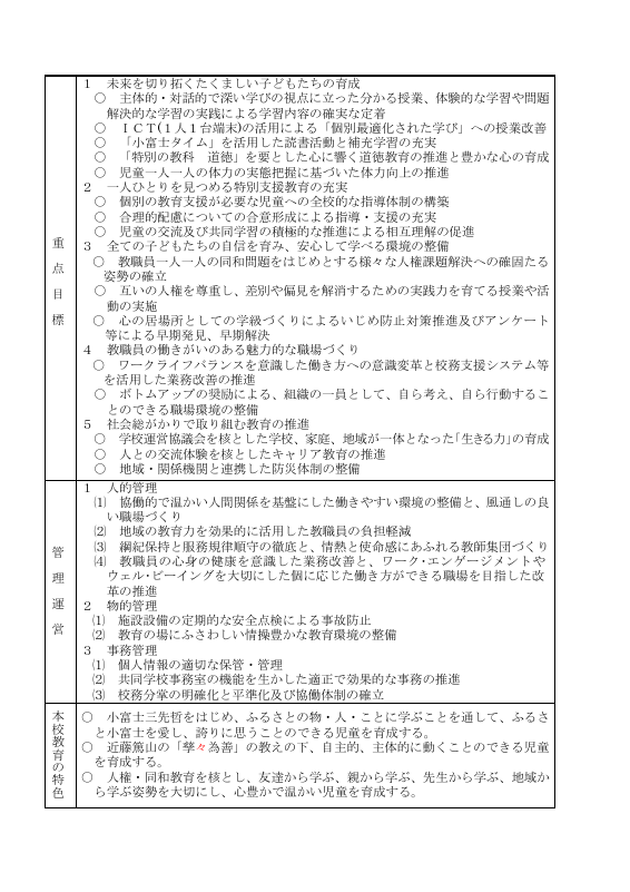 R７教育計画.pdfの2ページ目のサムネイル